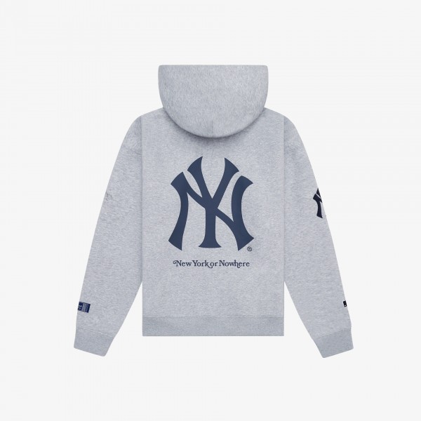 Толстовка на молнии New York Yankees New York or Nowhere x New Era Heather Gray