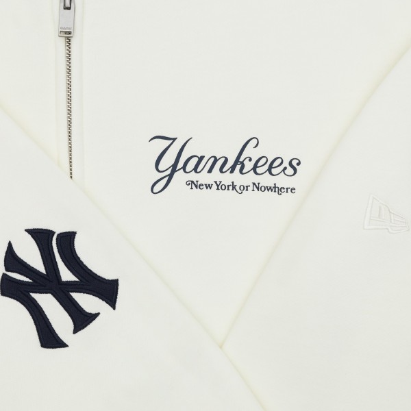Толстовка на молнии New York Yankees New York or Nowhere x New Era White
