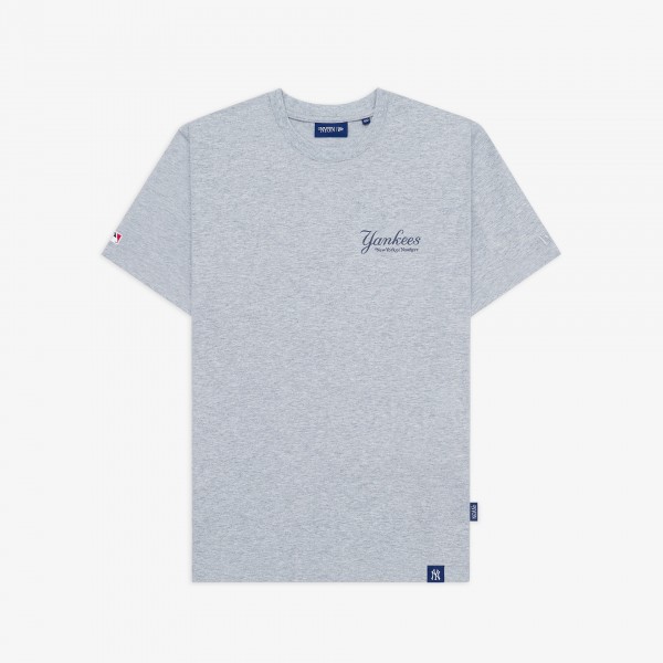 New York Yankees New York or Nowhere x New Era Heather Gray Script T-Shirt