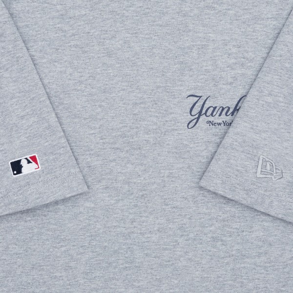 New York Yankees New York or Nowhere x New Era Heather Gray Script T-Shirt