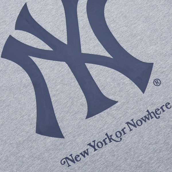 New York Yankees New York or Nowhere x New Era Heather Gray Script T-Shirt