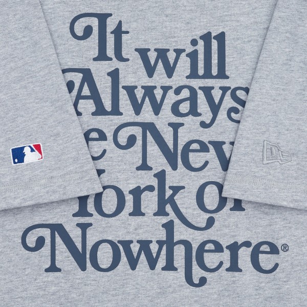New York Yankees New York or Nowhere x New Era Heather Gray Relaxed Motto T-Shirt