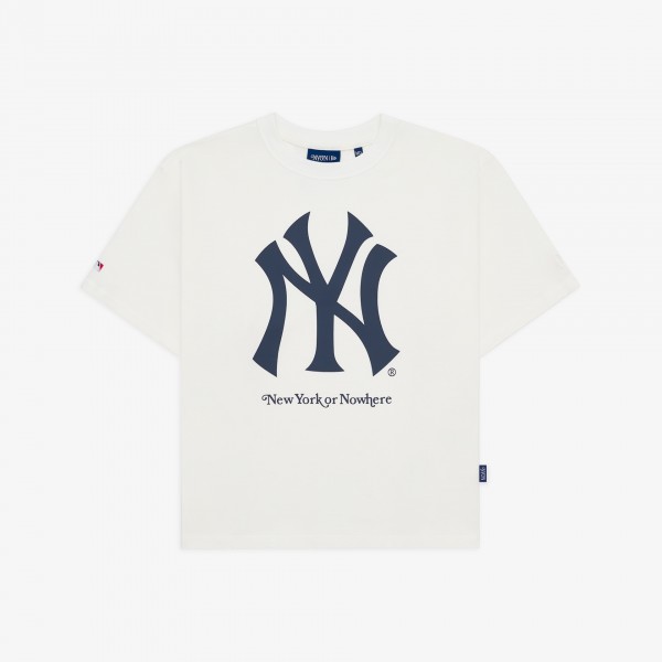 New York Yankees New York or Nowhere x New Era White Relaxed Logo T-Shirt