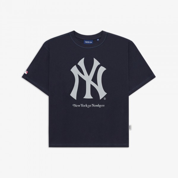 New York Yankees New York or Nowhere x New Era Black Relaxed Logo T-Shirt
