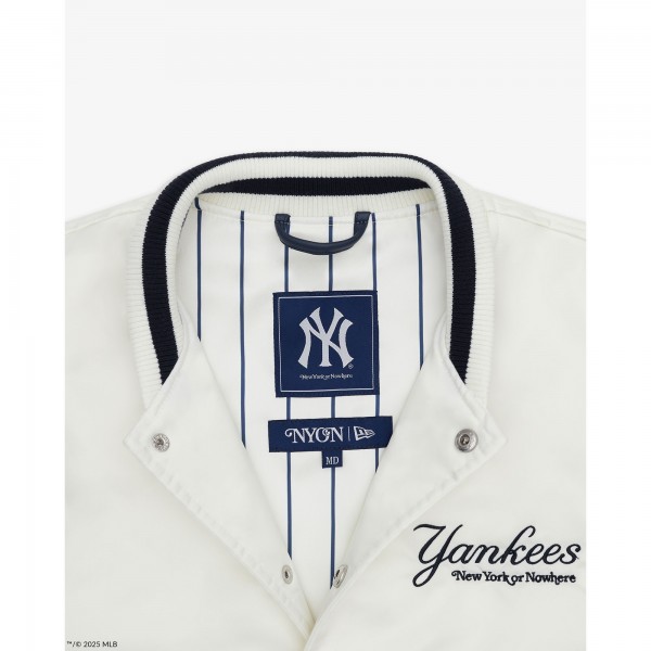 New York Yankees New York or Nowhere x New Era White Full-Snap Jacket
