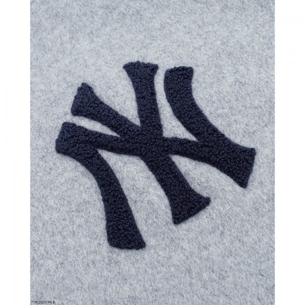New York Yankees New York or Nowhere x New Era Heather Gray/Navy Full-Snap Varsity Jacket