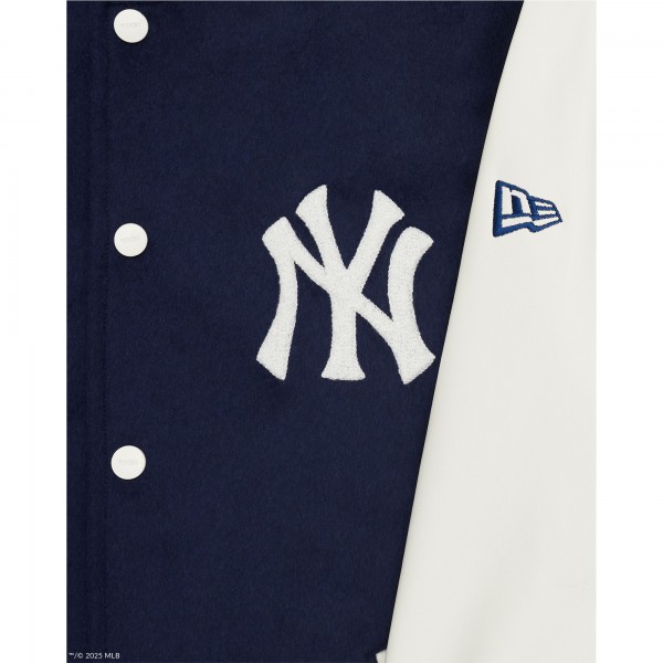 New York Yankees New York or Nowhere x New Era Navy/White Full-Snap Varsity Jacket