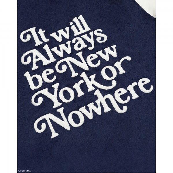New York Yankees New York or Nowhere x New Era Navy/White Full-Snap Varsity Jacket