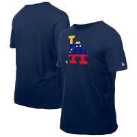 Los Angeles Dodgers New Era Navy Venezuelan Flag Logo T-Shirt