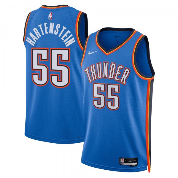 Игровая джерси Unisex Oklahoma City Thunder Isaiah Hartenstein Nike Blue Swingman Player - Icon Edition
