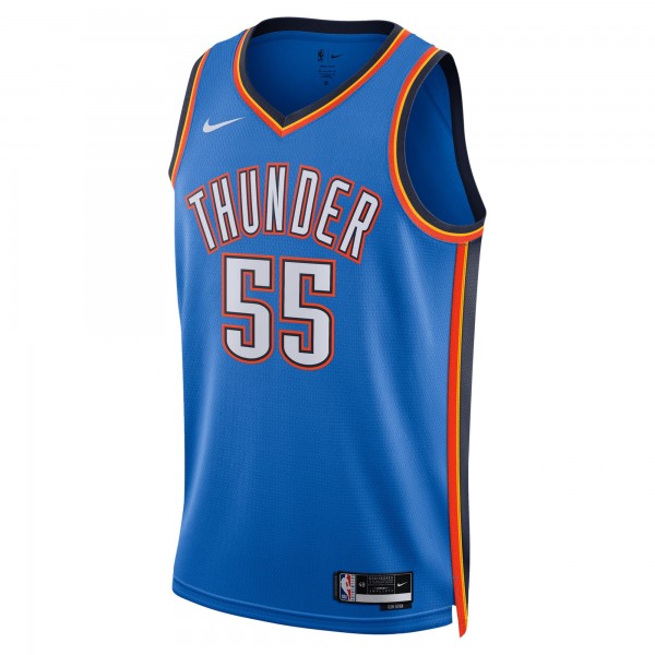 Игровая джерси Unisex Oklahoma City Thunder Isaiah Hartenstein Nike Blue Swingman Player - Icon Edition