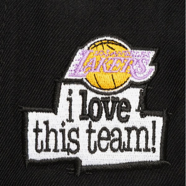 Бейсболка Los Angeles Lakers Mitchell & Ness x Just Don Black I Love This Team Snakeskin