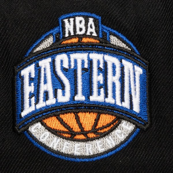 Boston Celtics Mitchell & Ness x Just Don Black I Love This Team Snakeskin Strapback Hat