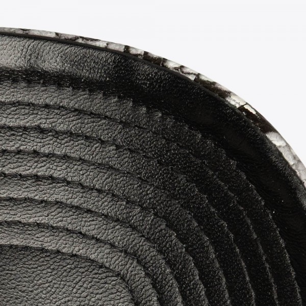 Boston Celtics Mitchell & Ness x Just Don Black I Love This Team Snakeskin Strapback Hat