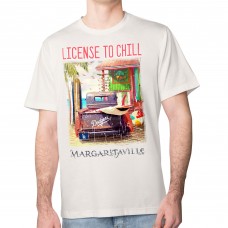 Los Angeles Dodgers Margaritaville Cream License to Chill T-Shirt