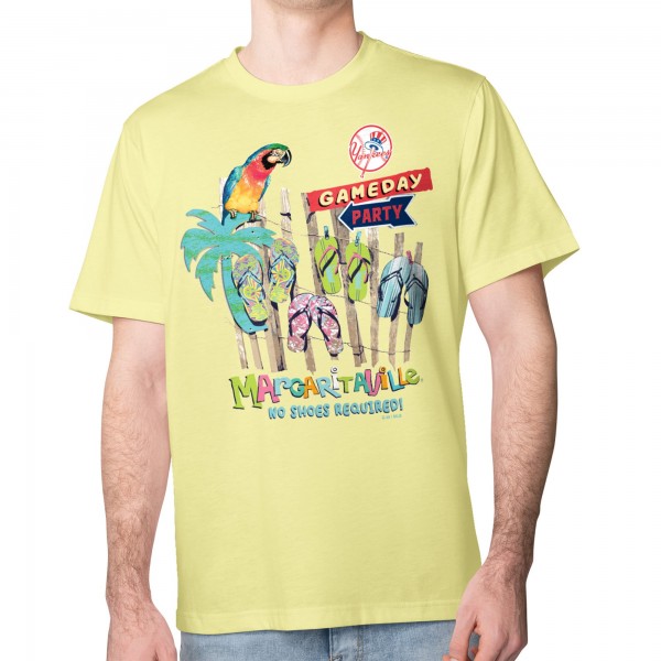 New York Yankees Margaritaville Yellow Gameday Party T-Shirt