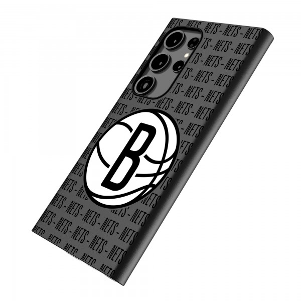 Brooklyn Nets Keyscaper Text Backdrop Galaxy Magnetic Bump Case