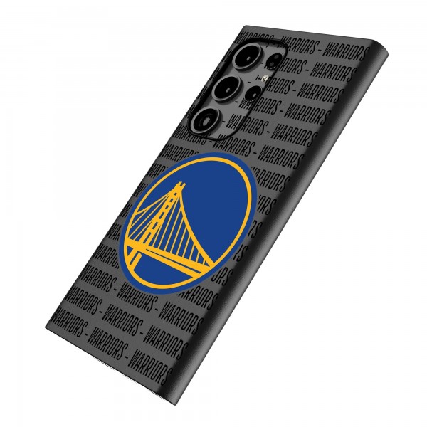Golden State Warriors Keyscaper Text Backdrop Galaxy Magnetic Bump Case