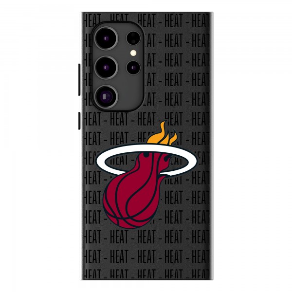 Miami Heat Keyscaper Text Backdrop Galaxy Magnetic Bump Case