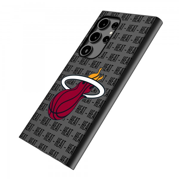 Miami Heat Keyscaper Text Backdrop Galaxy Magnetic Bump Case