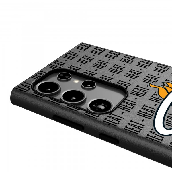 Miami Heat Keyscaper Text Backdrop Galaxy Magnetic Bump Case