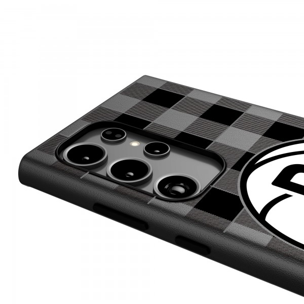 Brooklyn Nets Keyscaper Plaid Galaxy Magnetic Bump Case