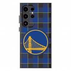 Golden State Warriors Keyscaper Plaid Galaxy Magnetic Bump Case