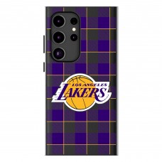 Los Angeles Lakers Keyscaper Plaid Galaxy Magnetic Bump Case