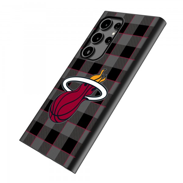Miami Heat Keyscaper Plaid Galaxy Magnetic Bump Case