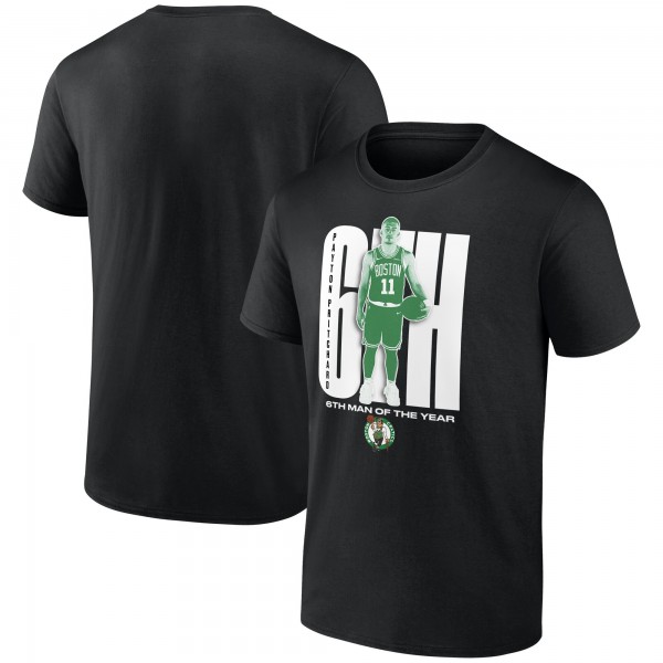 Boston Celtics Payton Pritchard Black 2025 NBA Sixth Man of the Year T-Shirt