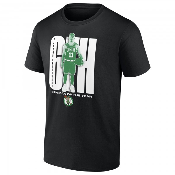 Boston Celtics Payton Pritchard Black 2025 NBA Sixth Man of the Year T-Shirt