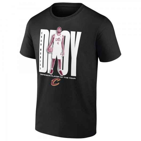 Cleveland Cavaliers Evan Mobley Black 2025 NBA Defensive Player of the Year T-Shirt