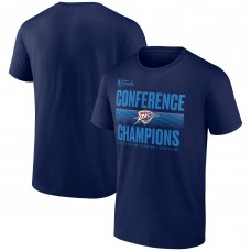 Oklahoma City Thunder Fanatics Navy 2025 Western Conference Champions Ball Handler T-Shirt