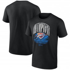 Oklahoma City Thunder Fanatics Black 2025 Western Conference Champions Box Out T-Shirt