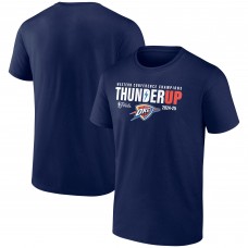 Oklahoma City Thunder Fanatics Navy 2025 Western Conference Champions Hometown Collection T-Shirt