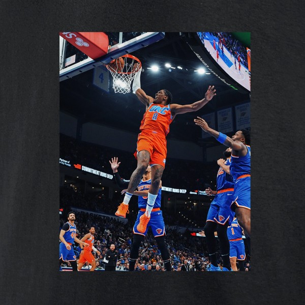 Футболка Oklahoma City Thunder Jalen Williams Black Game Frames