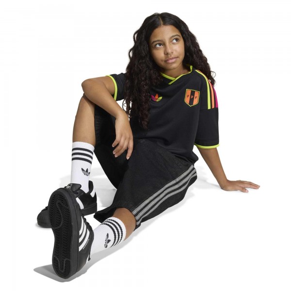 Подростковая Peru National Team adidas 2026 Away Replica Jersey - Black