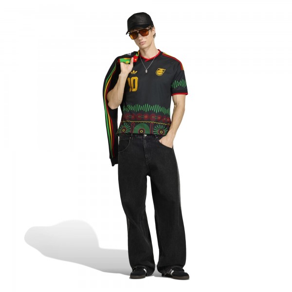 Bob Marley Jamaica National Team adidas 2026 Away Replica Jersey - Black