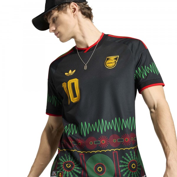 Bob Marley Jamaica National Team adidas 2026 Away Replica Jersey - Black