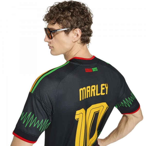 Bob Marley Jamaica National Team adidas 2026 Away Replica Jersey - Black