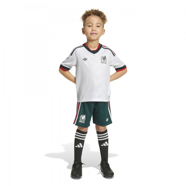 Mexico National Team adidas Toddler 2026 Away Replica Kit Set - White