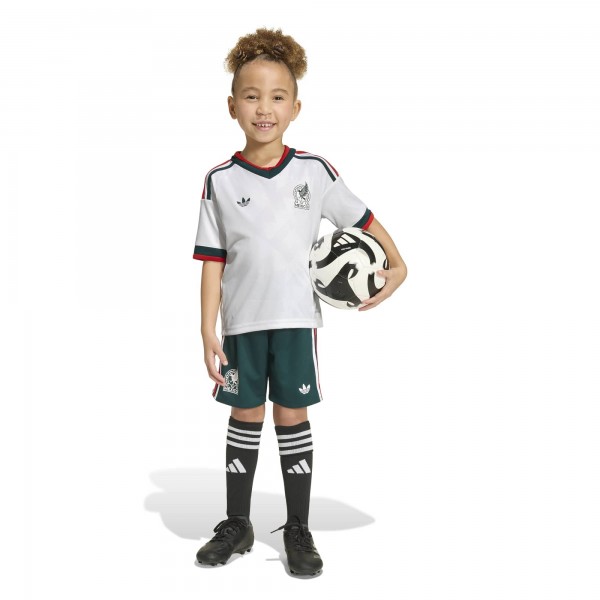 Mexico National Team adidas Toddler 2026 Away Replica Kit Set - White
