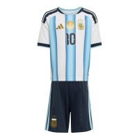 Lionel Messi Argentina National Team adidas Toddler FIFA x World Cup 2026 Home Replica Kit - White