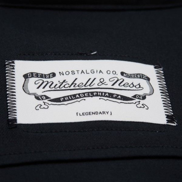 Рубашка с коротким рукавом Los Angeles Lakers Mitchell & Ness Black Hardwood Classics Camp