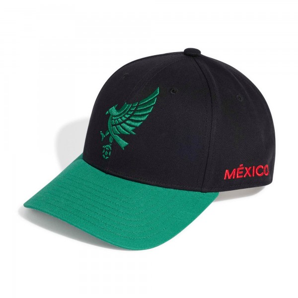 Бейсболка Mexico National Team adidas Unisex Eagle Baseball - Black/Green