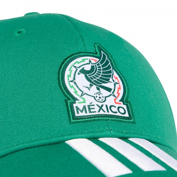 Бейсболка Mexico National Team adidas Unisex FIFA x World Cup 2026 3 Stripes Baseball - Green