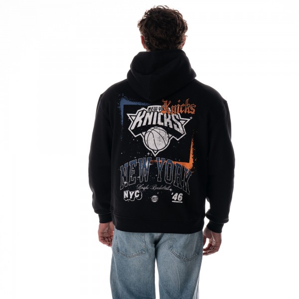 Unisex New York Knicks The Wild Collective Black Splatter Premium Hoodie