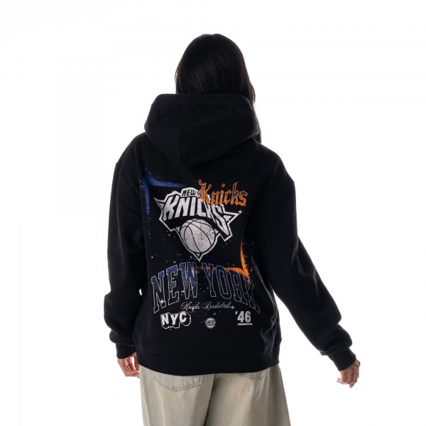Unisex New York Knicks The Wild Collective Black Splatter Premium Hoodie