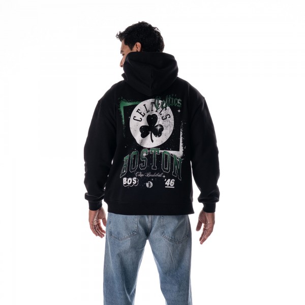 Unisex Boston Celtics The Wild Collective Black Splatter Premium Hoodie