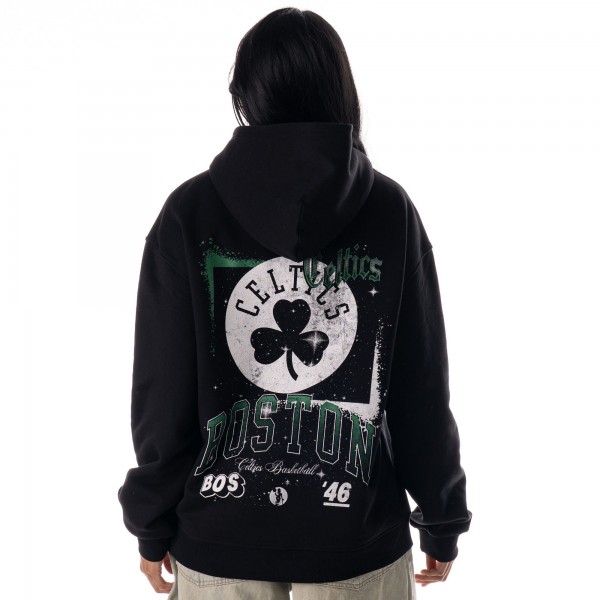 Unisex Boston Celtics The Wild Collective Black Splatter Premium Hoodie